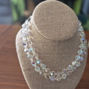 Trendy Mid Century Double Strand Necklace